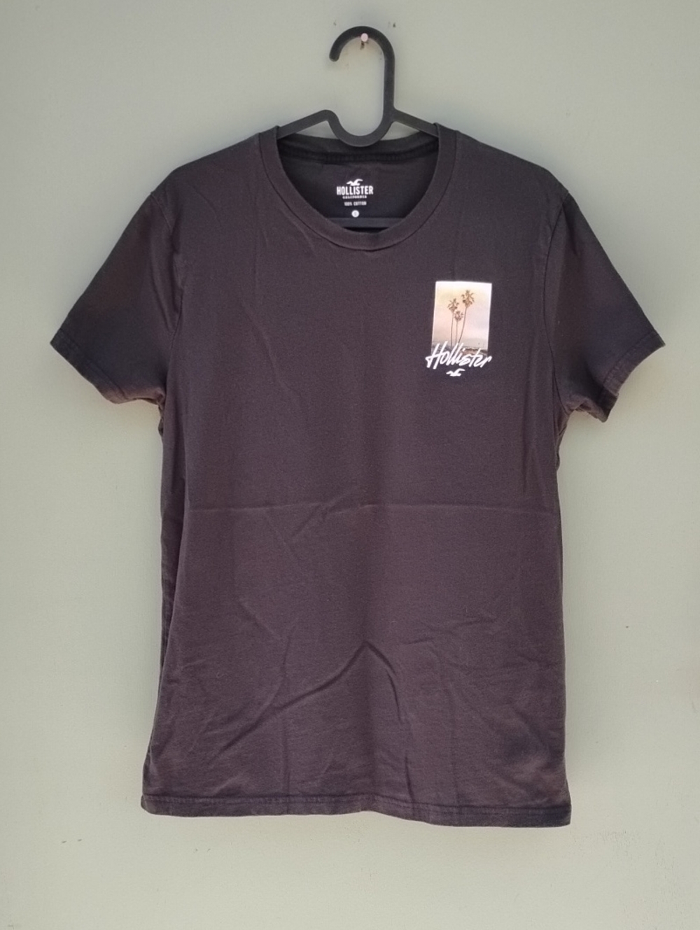 Hollister Men's Black Short Sleeve Graphic Tee